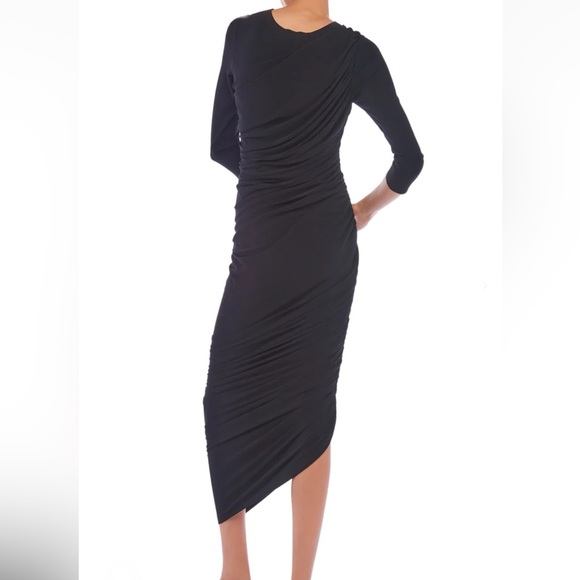 BNWT NORMA KAMALI LONG SLEEVE DIANA GOWN - Picture 3 of 13